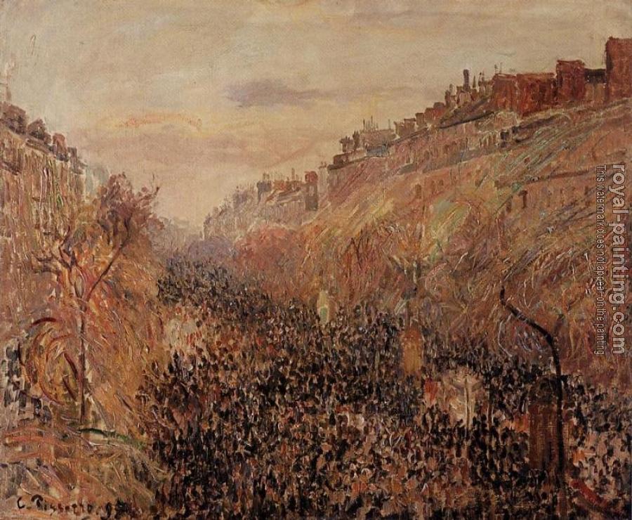 Camille Pissarro : Mardi-Gras, Sunset, Boulevard Montmartre